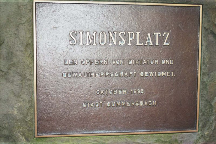 Plakette Vorderseite