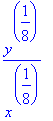 y^(1/8)/x^(1/8)